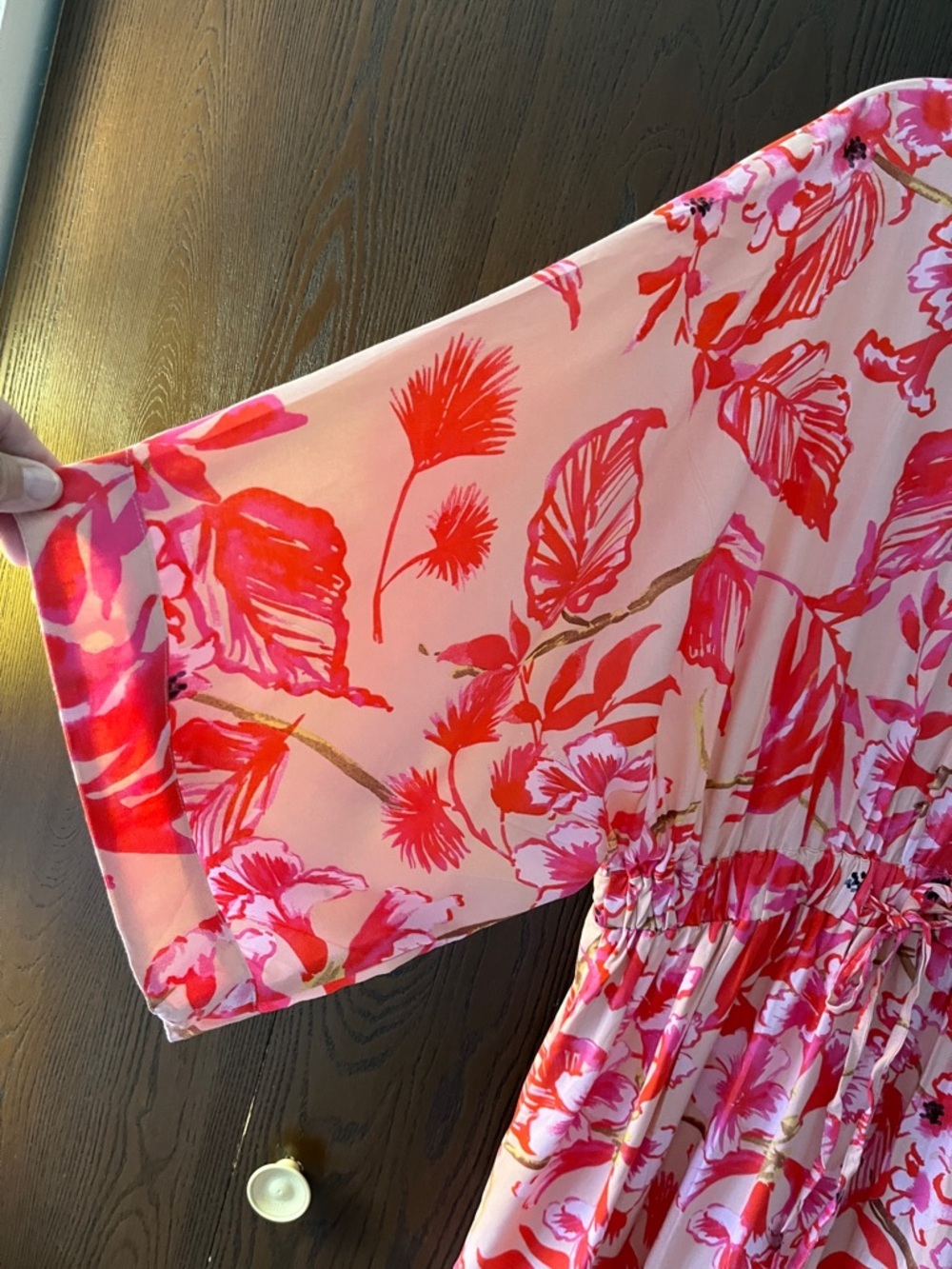 Onshore 3/4 sleeved one size maxi flowery dress. NWT - Picture 12 of 13